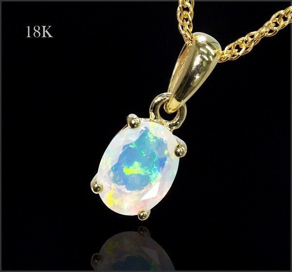 定価8万】 天然 オパール ネックレス 数量限定 ☆ No.41 刻印有 PT900 