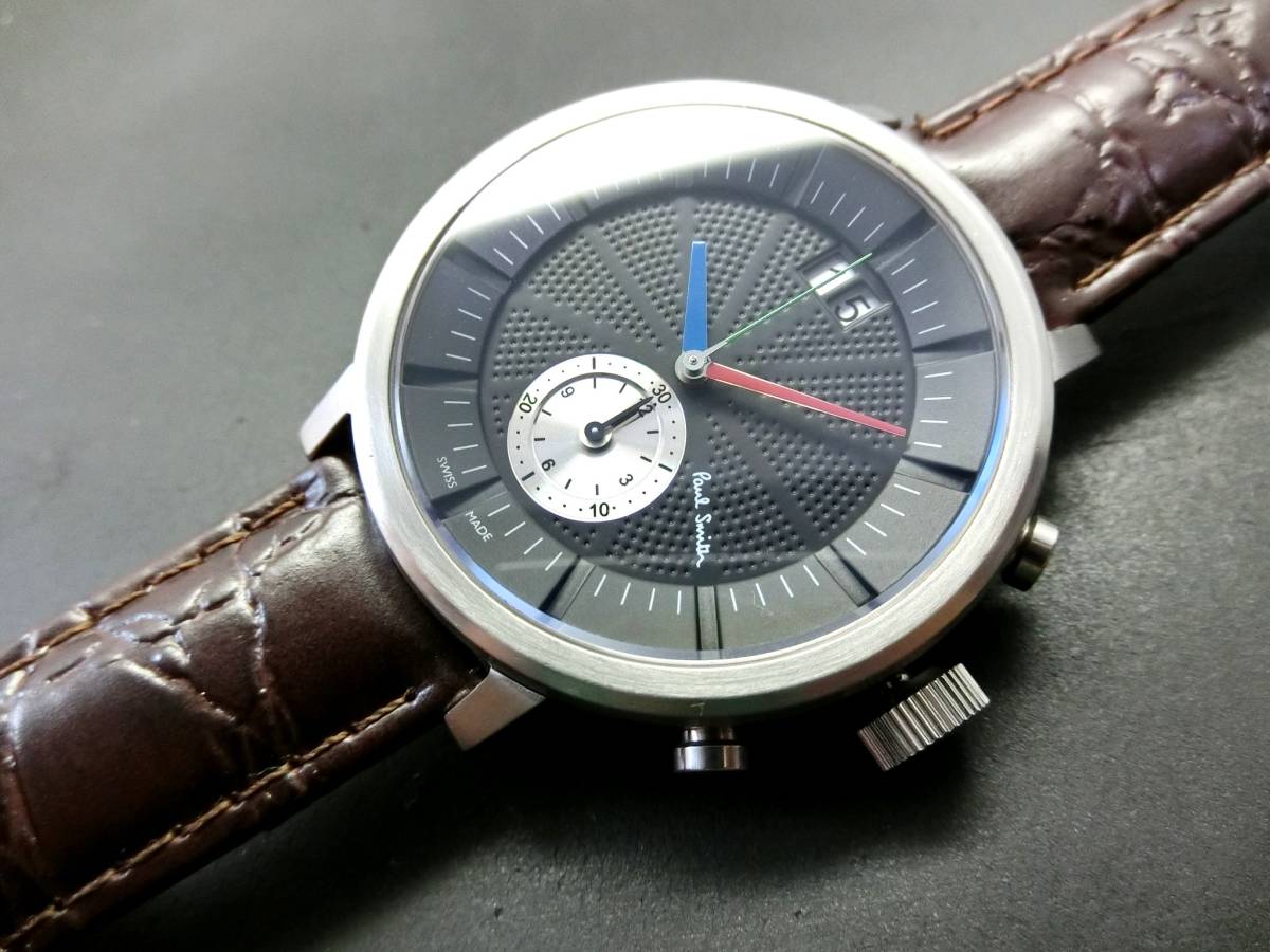 最高級スイス製！8万！美品！電池交換済】ポールスミス腕時計スイス