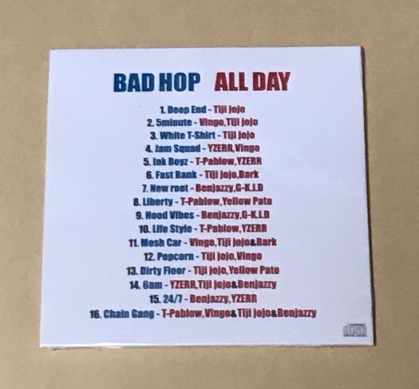 BAD BADHOP HOP CD ALL DAY - vol.2 アルバム allday badhop メルカリ