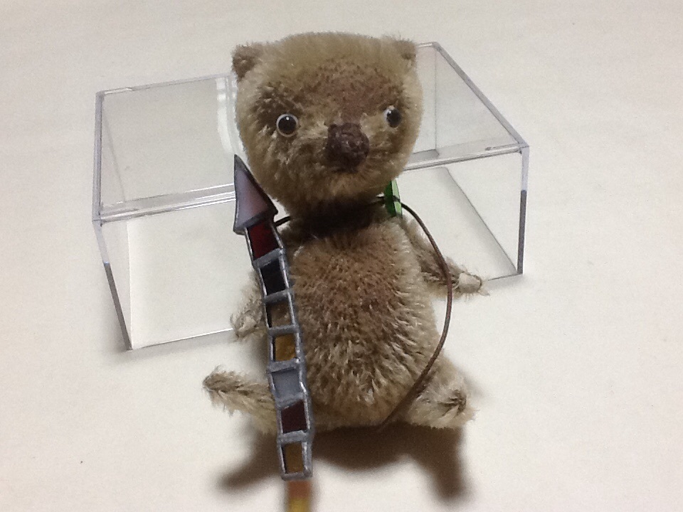 ○○グレーのDDRベア (20cm)○○GDR東ドイツレトロビンテージ