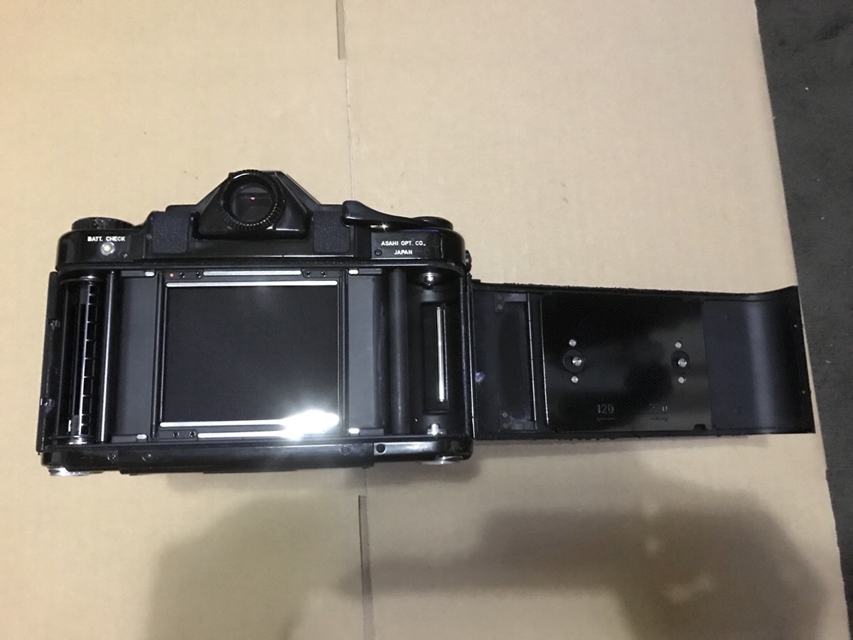 105mm - 0 Pentax 角型タイプのメタルフード 6x7 105mm⁄90mm用 純正 