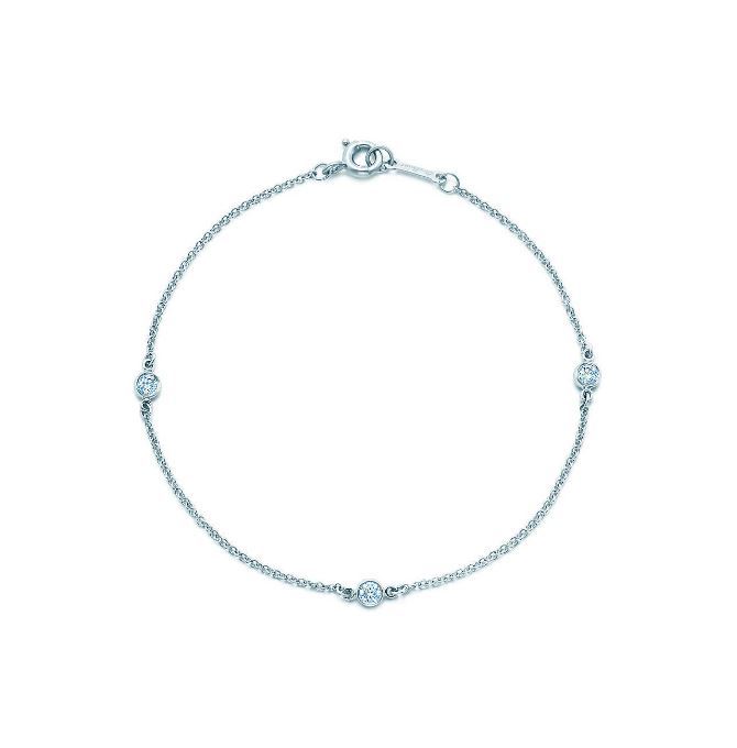 TIFFANY ティファニー 3ダイヤモンド バイ ザ ヤード 0.15ct プラチナ 