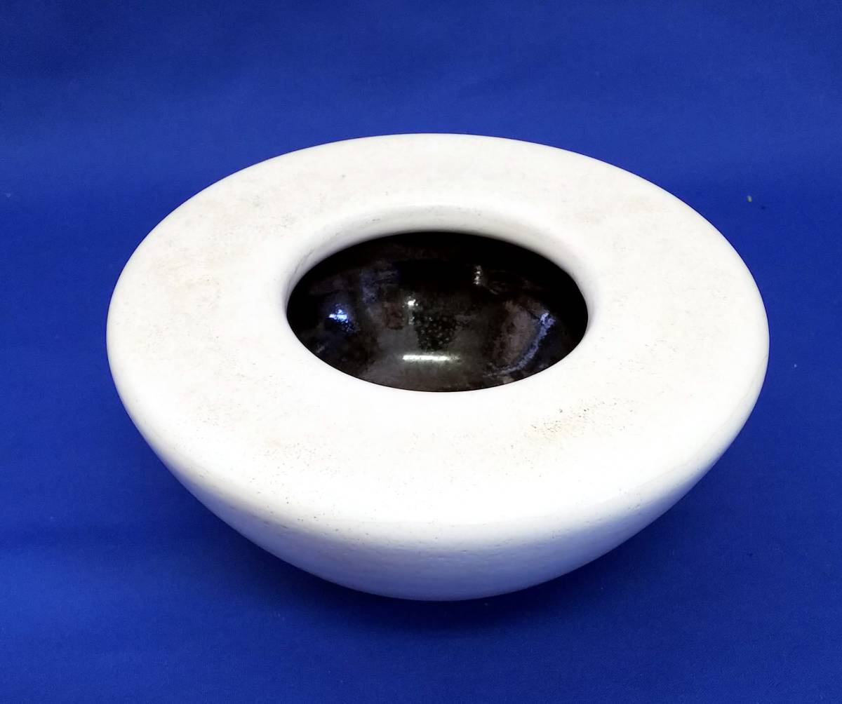 清水卯一 人間国宝 まるとなか専用 油滴天目茶碗／共箱・共布 清水