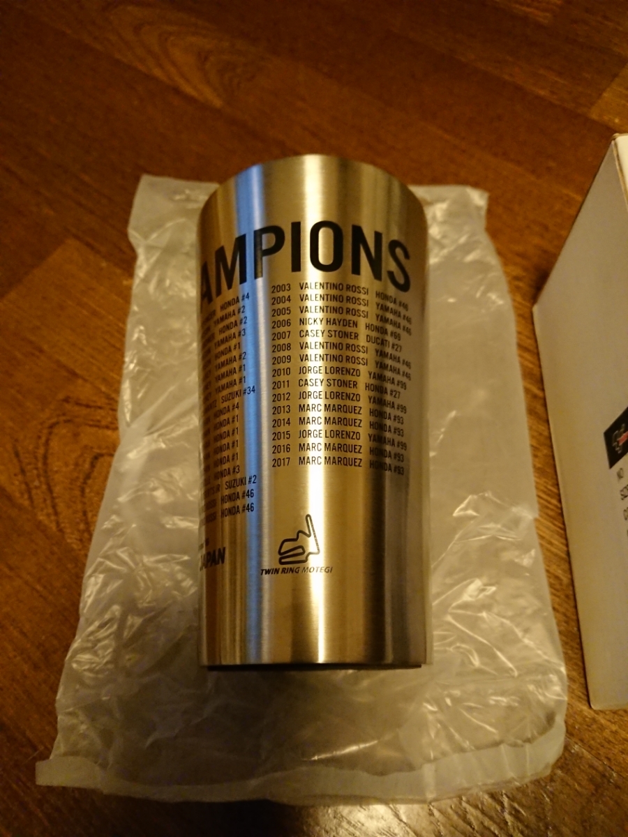 MOTOGP 歴代チャンピオンカップ ステンレスサーモタンブラー420ml 公式