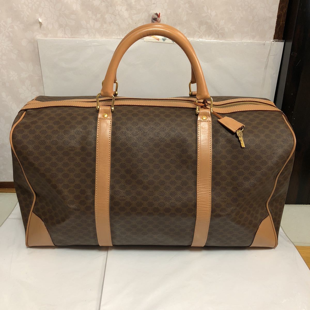 セリーヌ CELINE マカダム ボストンバッグ 総柄 バッグ カバン