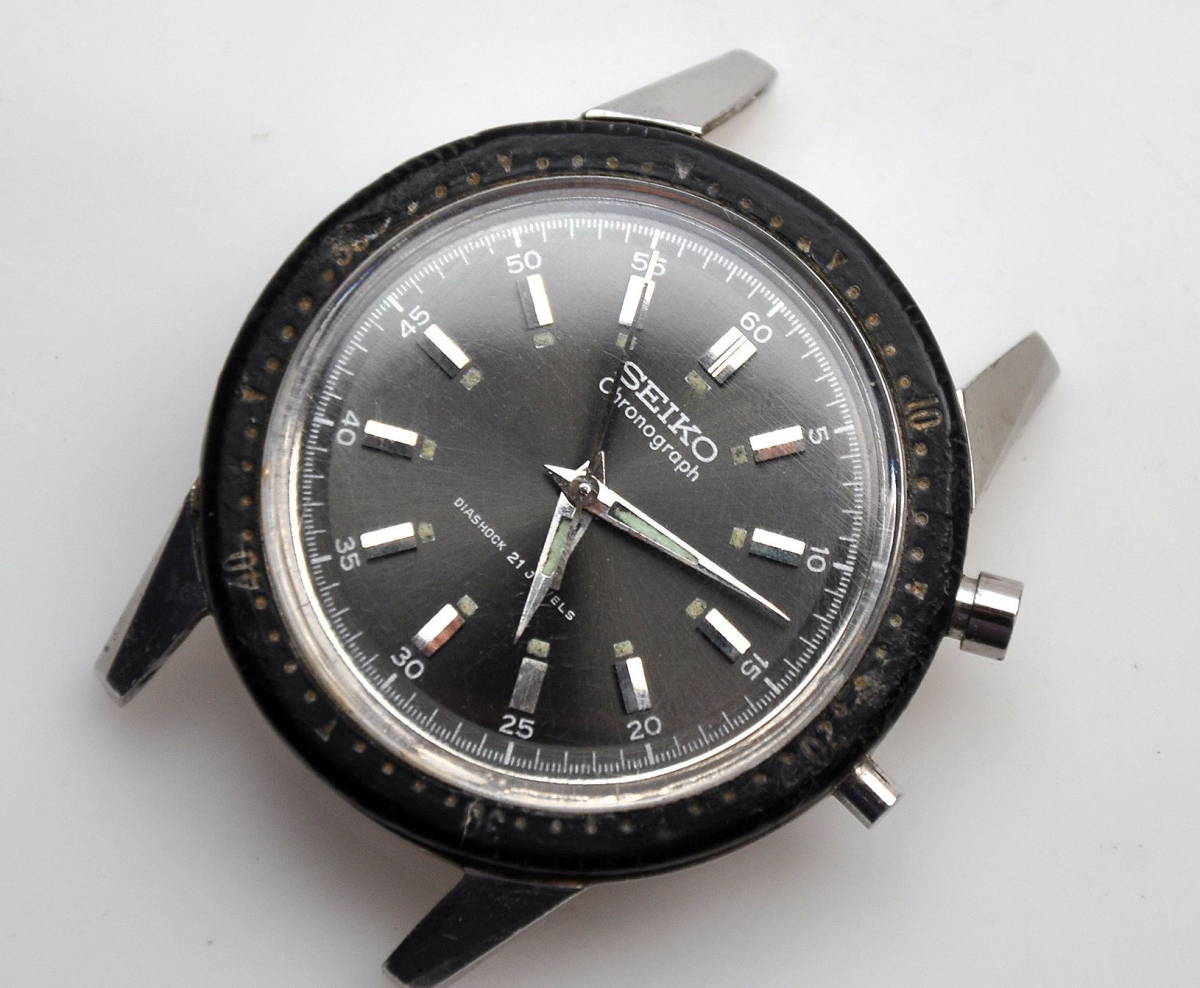 セイコー SEIKO クロノ 黒文字盤 - | ワールドタイム Yahoo 