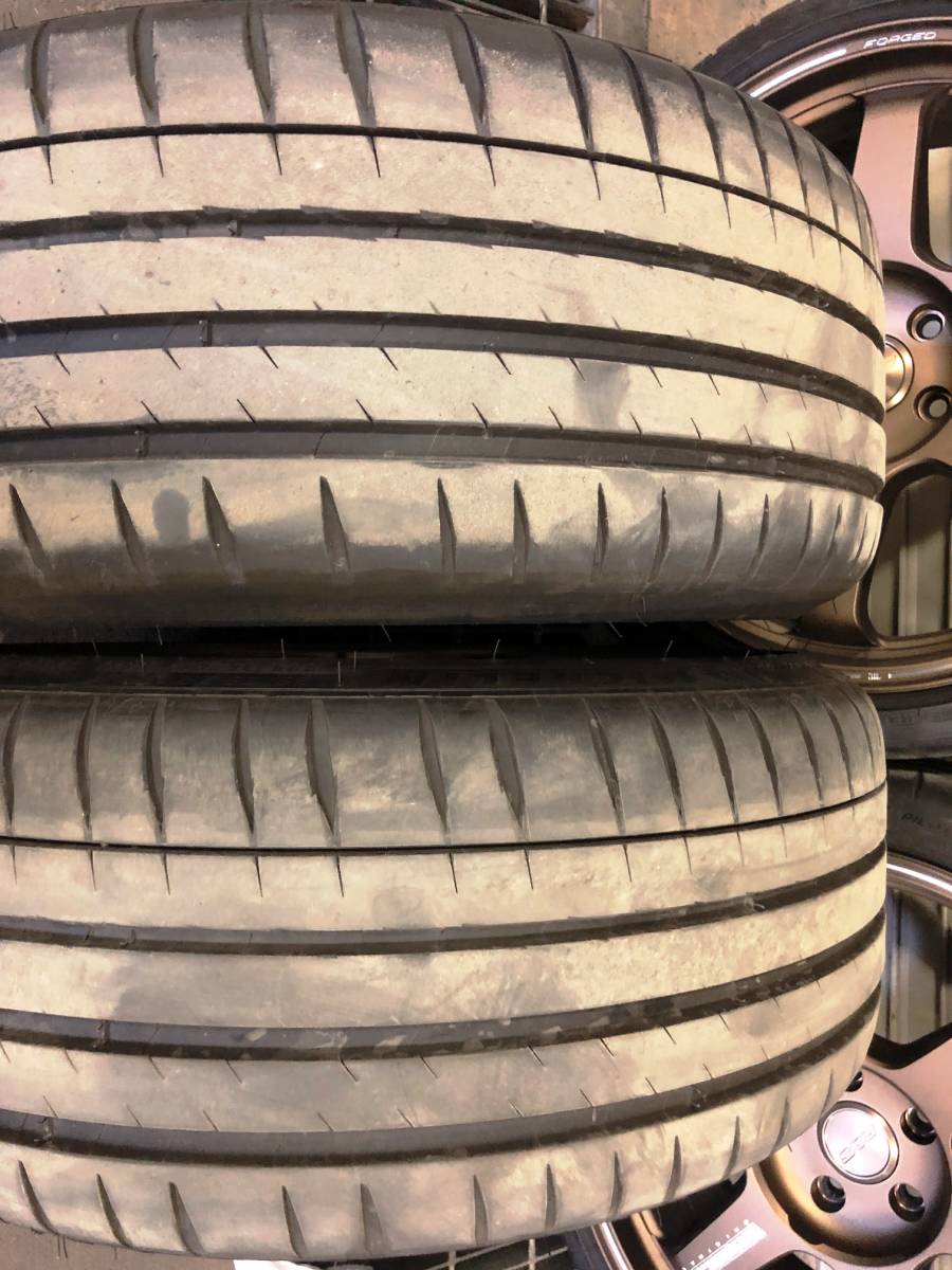 RAYS TE37ウルトラ　MICHELIN PILOT SPORT 4S　４本セット　19×8.5j 5/112 +38 225/35R19　ブロンズ_9