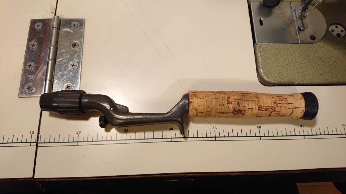 レア！フェザーウェイトチャンピオングリップグリーン！ヒビ多数有り