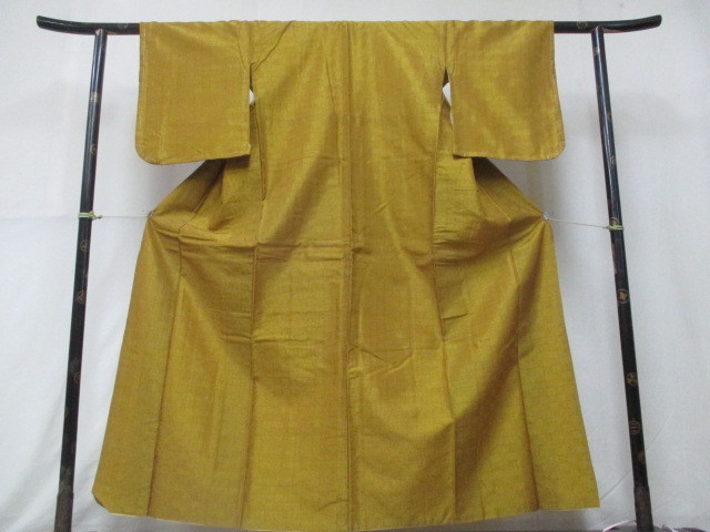 爆買い，100%新品 良品 1円 絹 時代紬 アンティーク 大正浪漫 黄八丈 市松 袷 着物 身丈143cm 裄63cm 逸品 夢職(アンティーク着物)｜売買されたオークション情報、yahooの商品情報をアーカイブ公開 - オークファン アンティーク着物