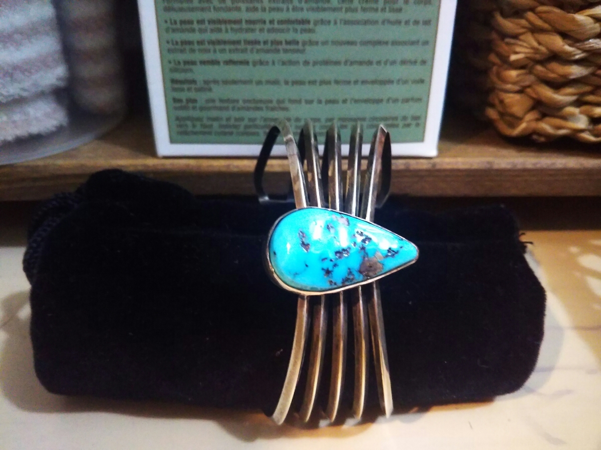 ターコイズ バングル シルバー Herman Jewelry 0 | シルバーバングル 