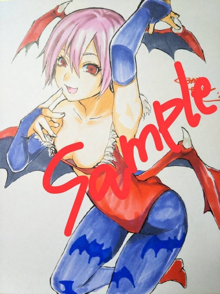 同人手描きイラスト ヴァンパイアセイヴァー リリス 色紙 手描きイラスト 売買されたオークション情報 Yahooの商品情報をアーカイブ公開 オークファン Aucfan Com