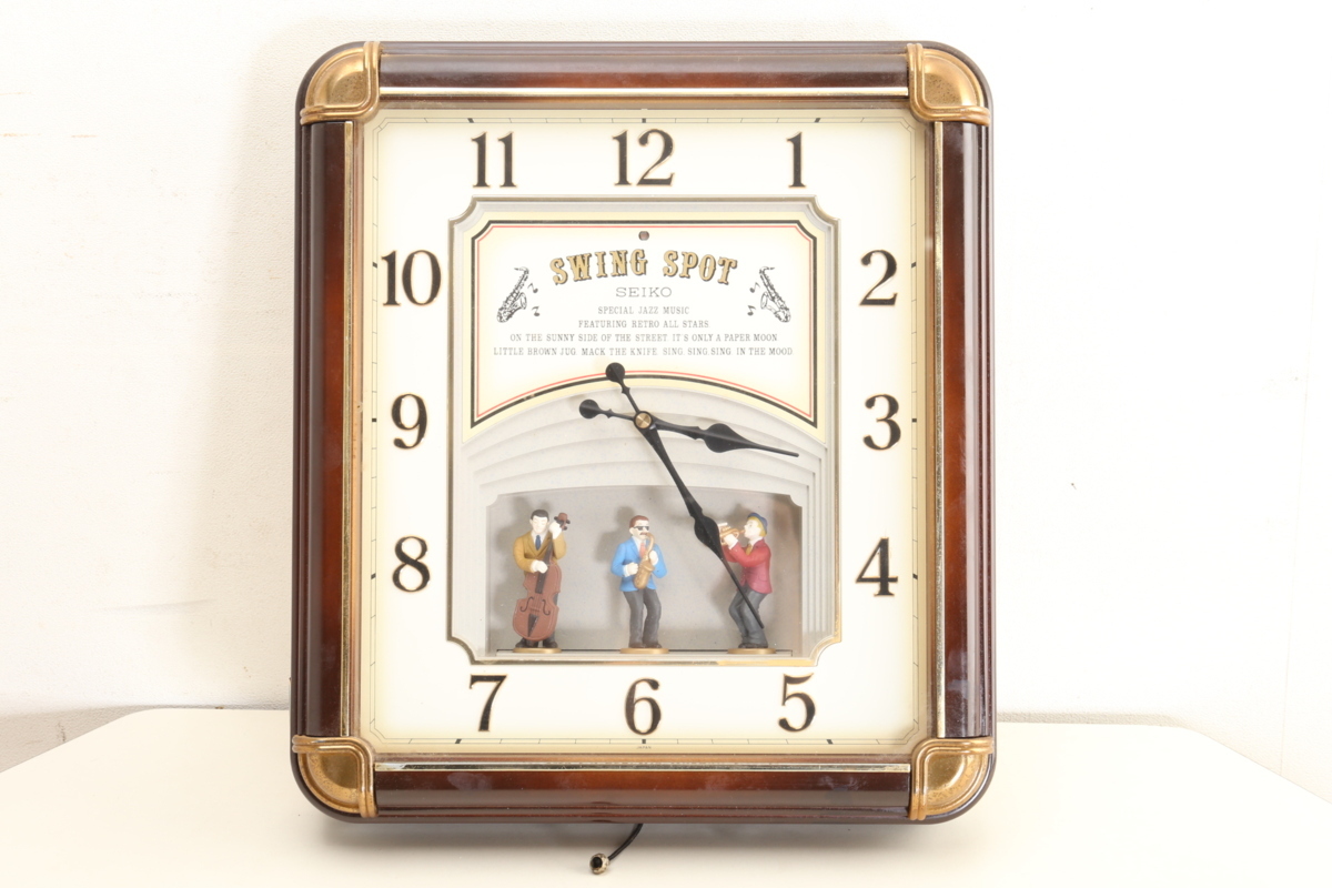 SEIKO からくり時計 掛時計 SWING SPOT RE508N メロディ時計全6曲