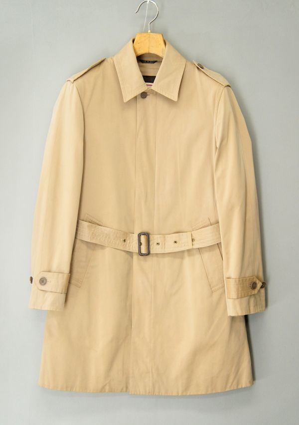 T2459*BARACUTA/バラクータ*メンズ*ウールライナー付きシングルトレンチコート*ベルテッドコート*L