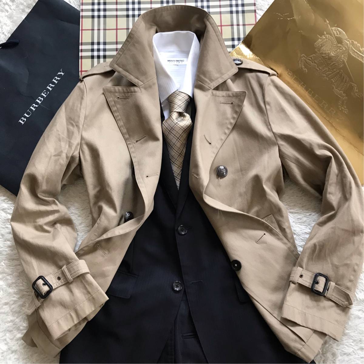 BURBERRY ブルーレーベル バーバリー ロンドン LABEL BLUE LONDON ☆超 