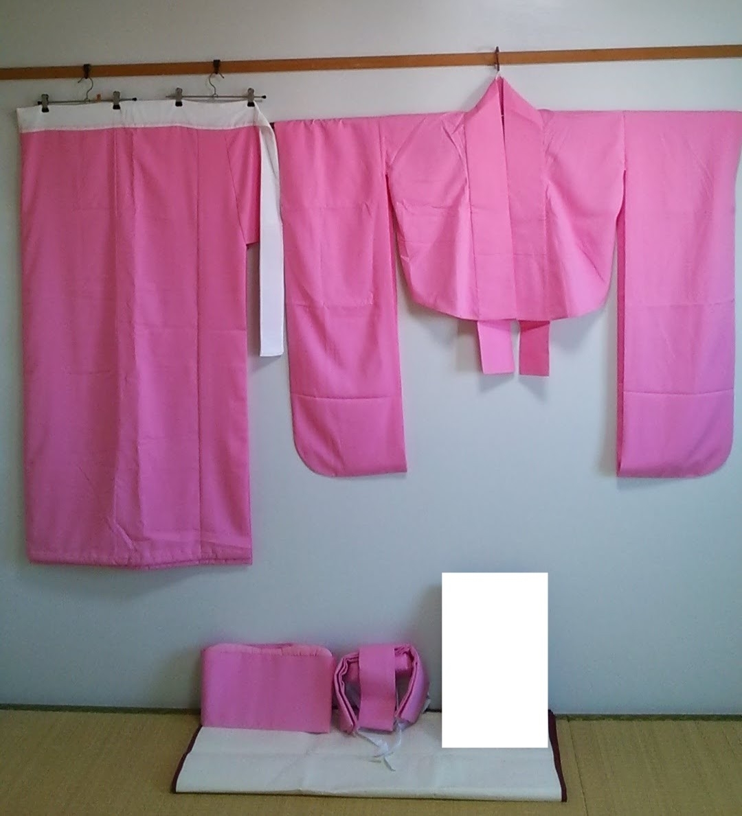 ★★ピンク 二部式 掛下 作り帯/婚礼 花嫁 打掛 オーガンジー打掛★★ | 色打掛 レンタルオーガンジー打掛 結婚式 神社挙式 打掛の通販