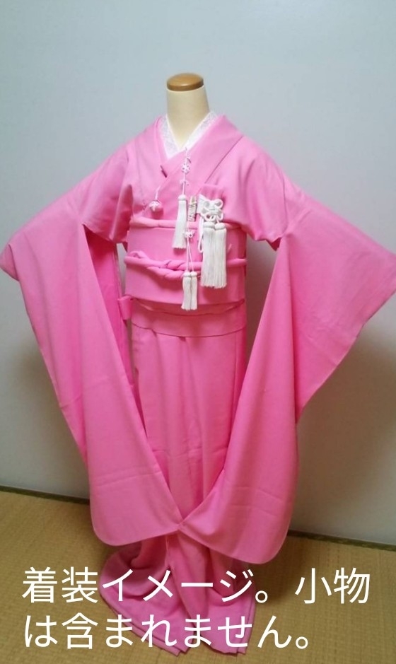 ★★ピンク 二部式 掛下 作り帯/婚礼 花嫁 打掛 オーガンジー打掛★★ | 色打掛 レンタルオーガンジー打掛 結婚式 神社挙式 打掛の通販