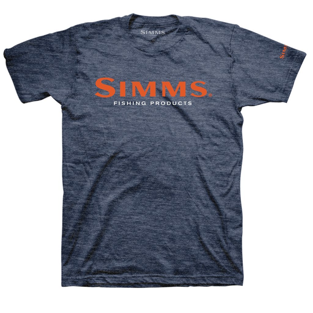 2018新製品 シムス Simms ロゴ Tシャツ US-L ネイビーヘザー
