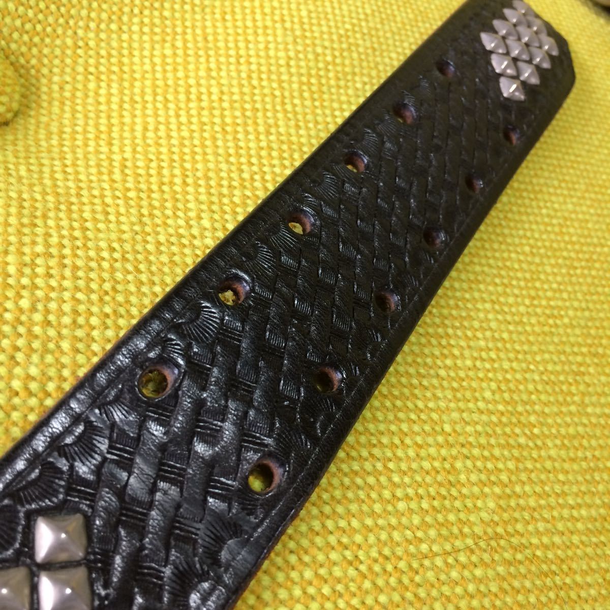 Ｌサイズ RATS ×HTC WAY OF LIFE レザースタッズベルト RATS ×HTC WAY OF LIFE スタッズ レザーベルト Lサイズ , 【公式通販】
