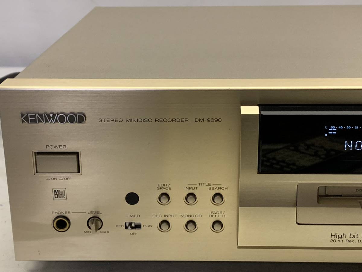 DM-9090 KENWOOD ケンウッドミニディスクレコーダーMDデッキ通電OK