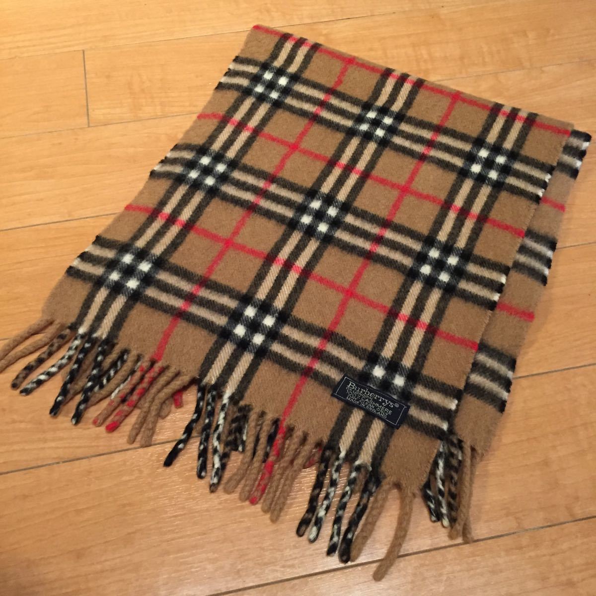 極美品】BURBERRYS バーバリー ノバチェック柄 カシミヤ カシミア 100 