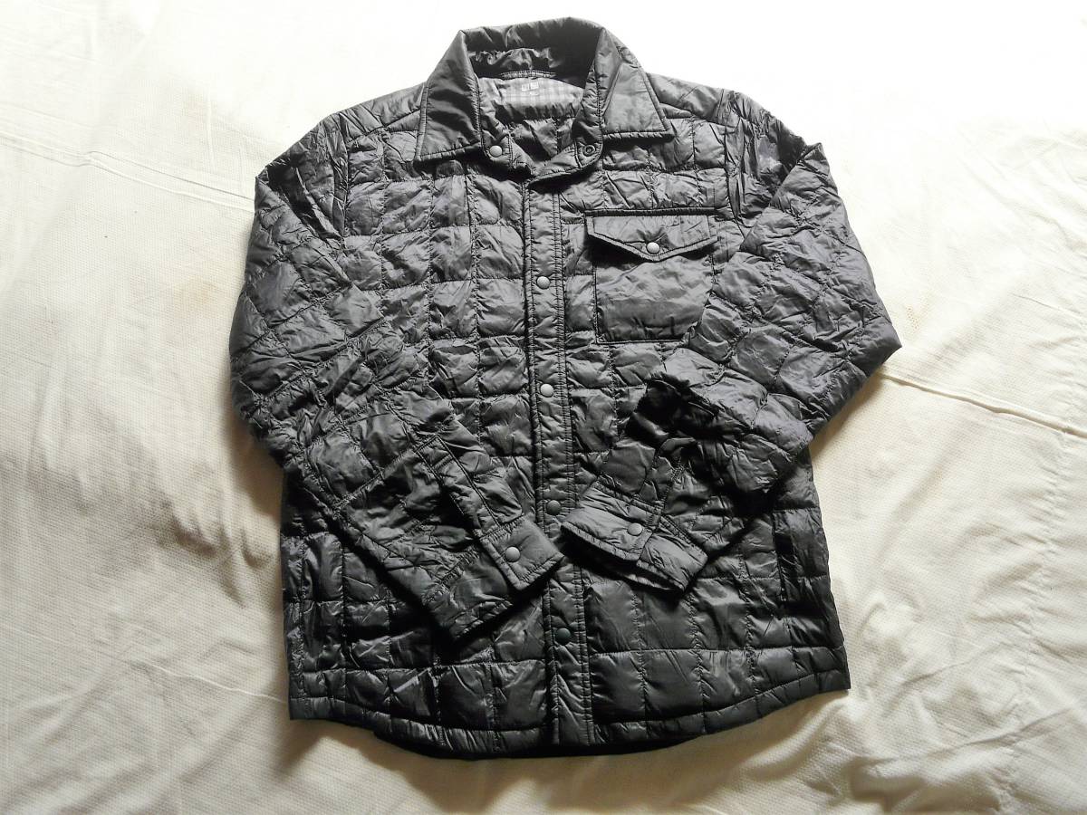 お得，本物保証 213 ユニクロ襟付きボタン付きウルトラライト軽量ダウンジャンバー黒M(ジャンパー、ブルゾン)｜売買されたオークション情報、yahooの商品情報をアーカイブ公開 - オークファン 男性用