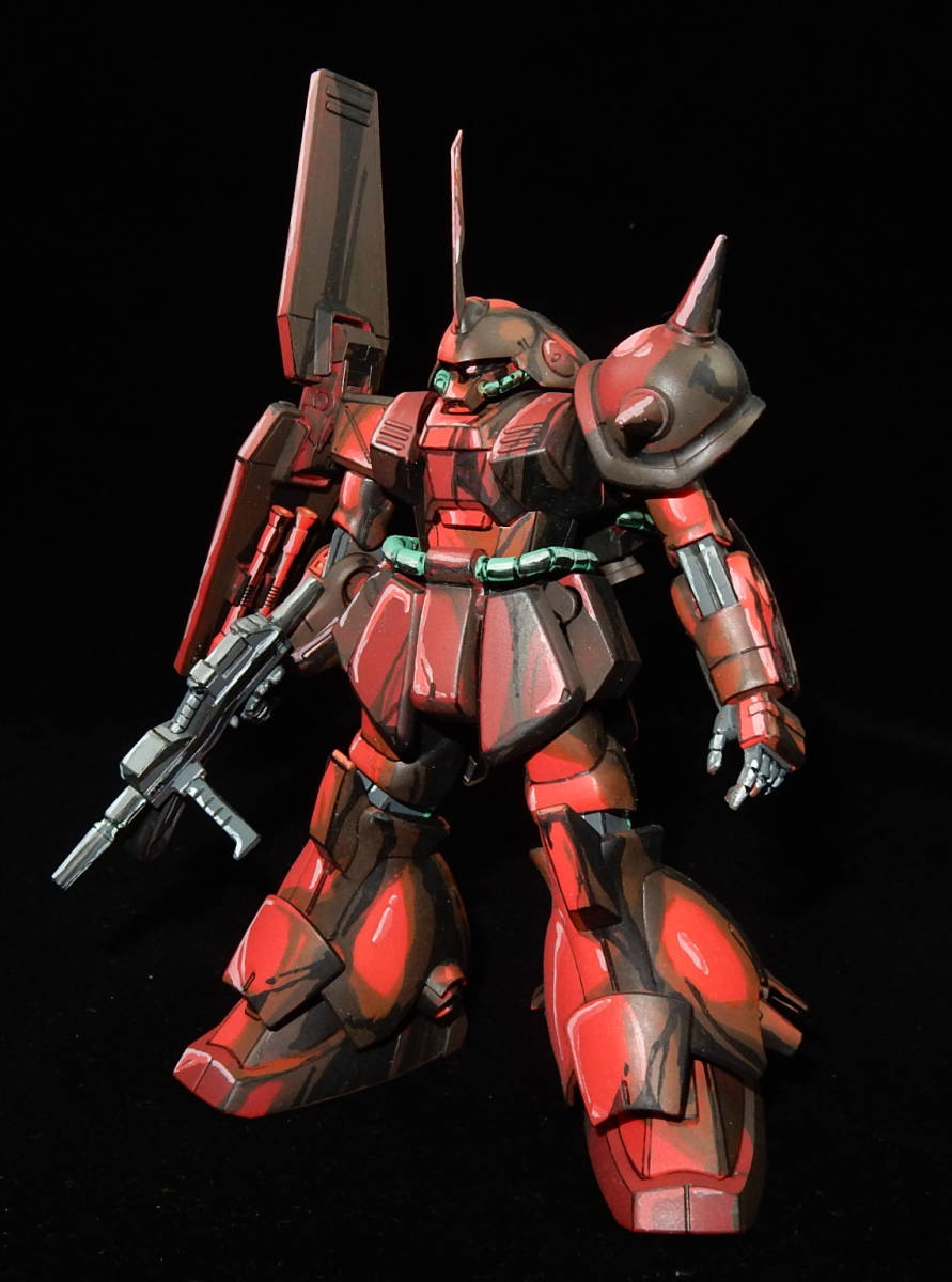 1 144 Hguc マラサイ 80年代風アニメ塗りイラスト風塗装済完成品 ガンプラ 完成品 売買されたオークション情報 Yahooの商品情報をアーカイブ公開 オークファン Aucfan Com