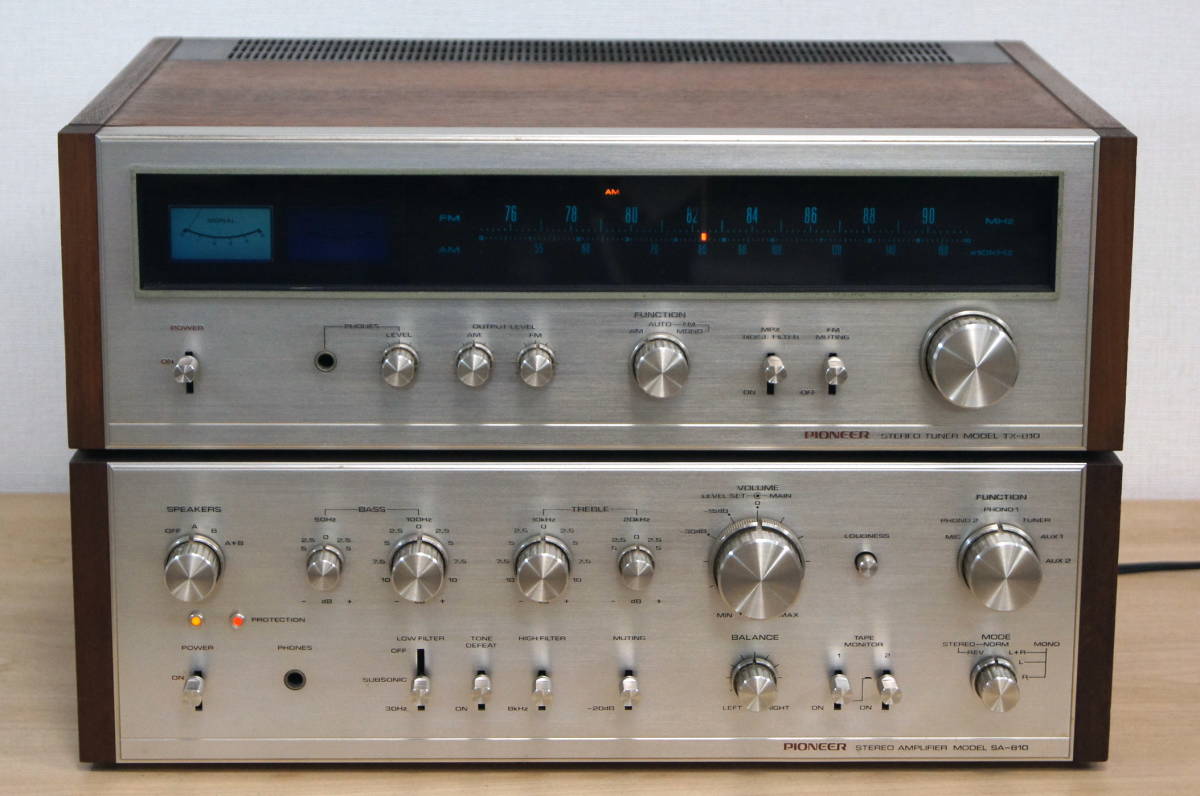 ○PIONEER/アンプ+チューナー/ SA-810 + TX-810 /動作不良○ 一般