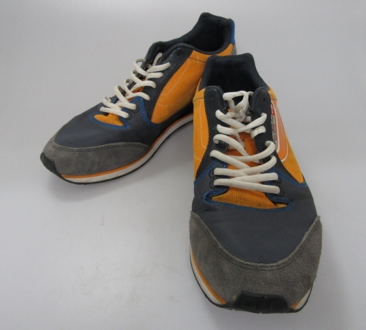 HOT，限定セール 075-154-LO♭DIESEL ディーゼル メンズ スニーカー オレンジ&times;グレー&times;ブルー 28cm 箱無(男性用)｜売買されたオークション情報、yahooの商品情報をアーカイブ公開 - オークファン 男性用