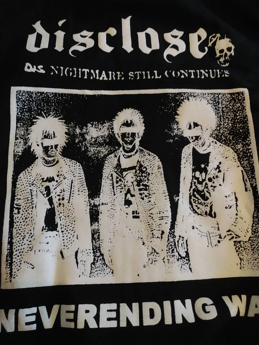 DISCLOSE neverending war ジップパーカー Mサイズ　検）discharge confuse gai frigora collapse society gism outo zouo mobs gauze
