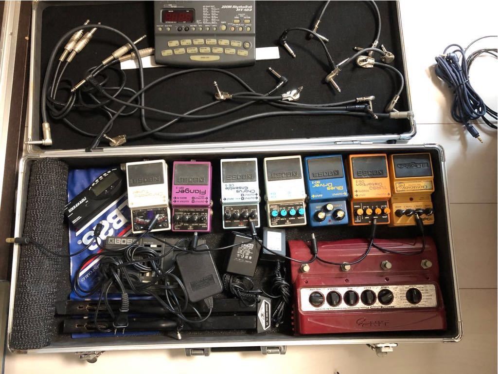 エフェクター、ケースセット ベース用)エフェクターセット ケーブル