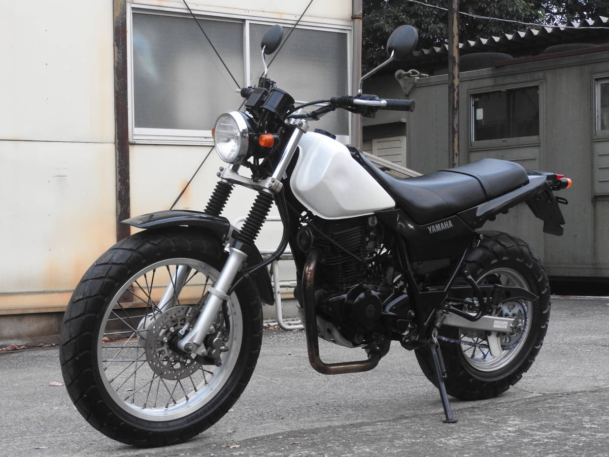 ヤマハ DG09J TW225 tw225e☆スカチューン改 白美 機関良好 実働書付 