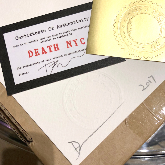希少！本物！2017年 世界限定100枚 DEATH NYC Banksy バンクシー