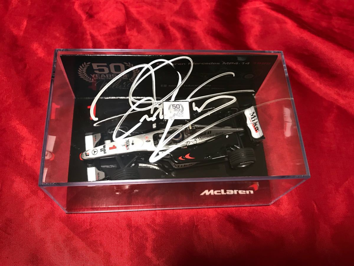 【最安値，品質保証】 M.ハッキネン 直筆サイン入りミニカー ユーロスポーツ特注 マクラーレンMP4-14 1999(F1)｜売買されたオークション情報、yahooの商品情報をアーカイブ公開 - オークファン F1