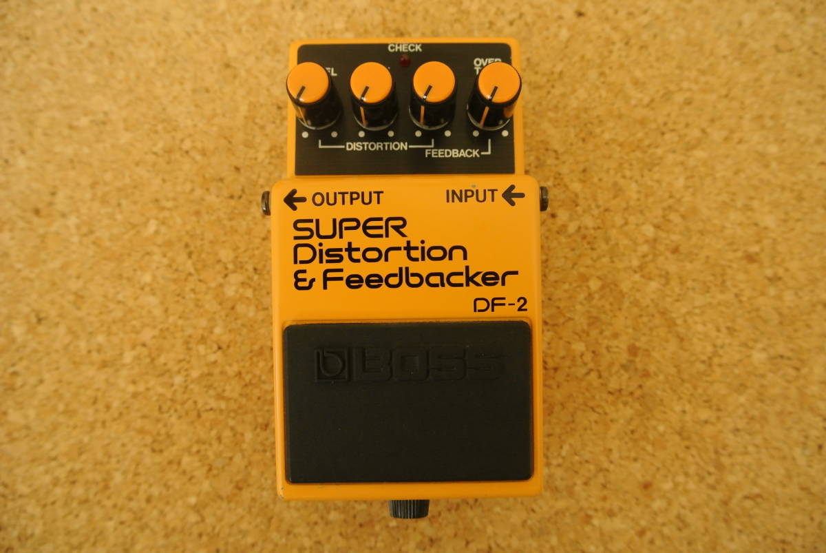 希少 Boss DF-2 SUPER Distortion＆Feedbacker made in japan 84年11月