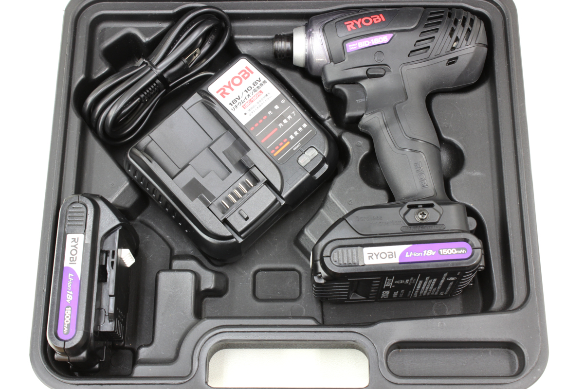 1K498☆美品！【RYOBI リョービ】 18V充電式インパクトドライバ BID 