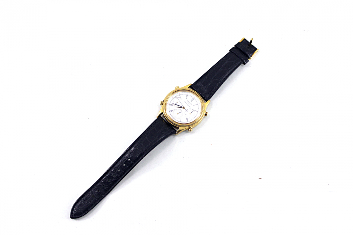 中古品】SEIKO クロノグラフ クォーツ 7A28-6010 電池交換済 取説付き 