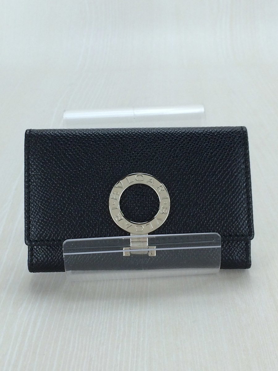 BVLGARI◆キーケース/レザー/BLK