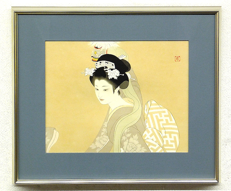 GLC】志村立美 「美人画」 リトグラフ 直筆サイン 限定200部 美人画