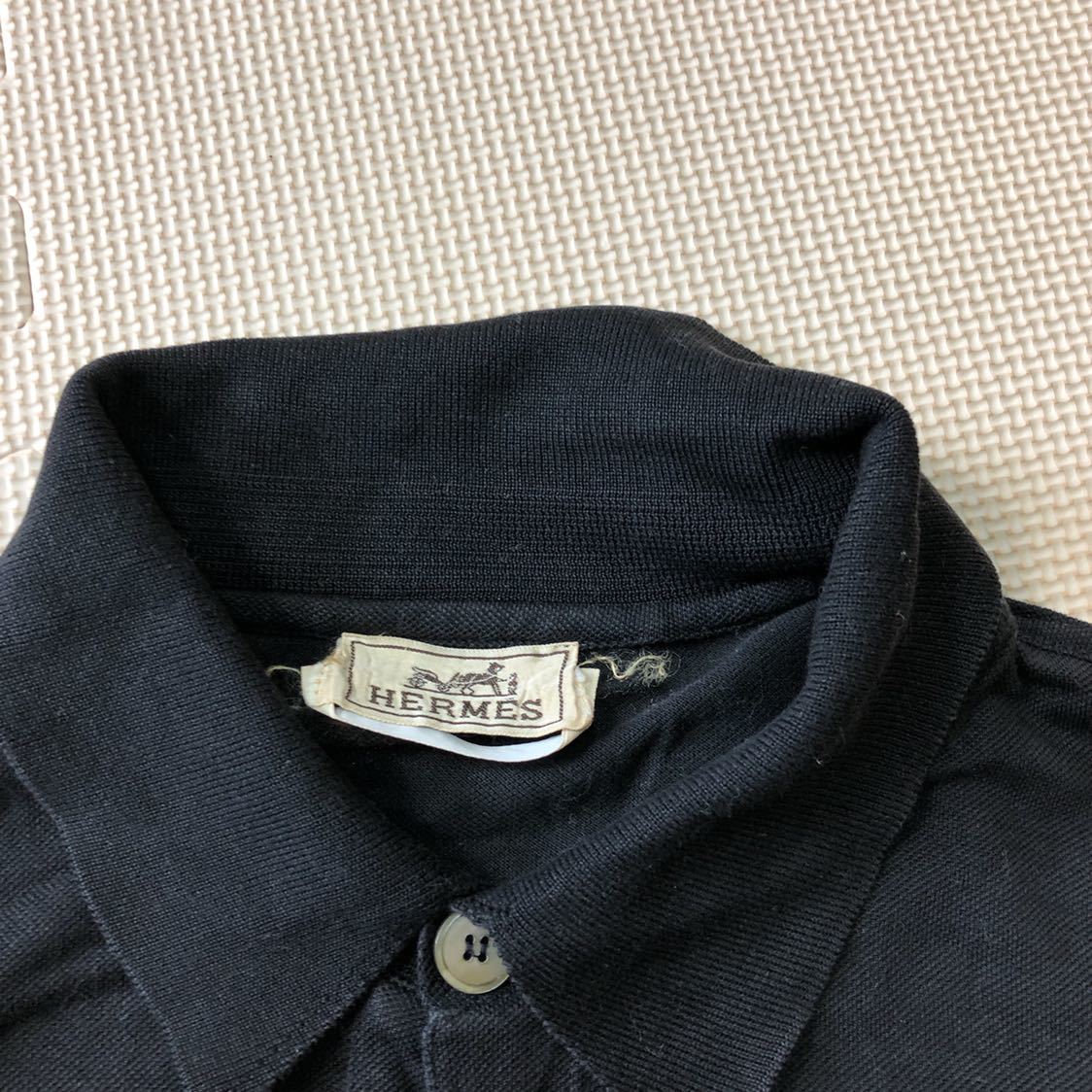 C#☆ 正規品！！ HERMES エルメス 長袖 ポロシャツ Mサイズ メンズ