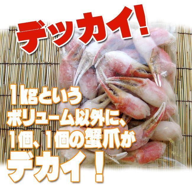 ズワイガニむき爪1kg（ずわい蟹爪）ボイルカニ 貴重なかにツメ かにの女王ズワイがに（解凍するだけで食べれます）訳アリではありません_10