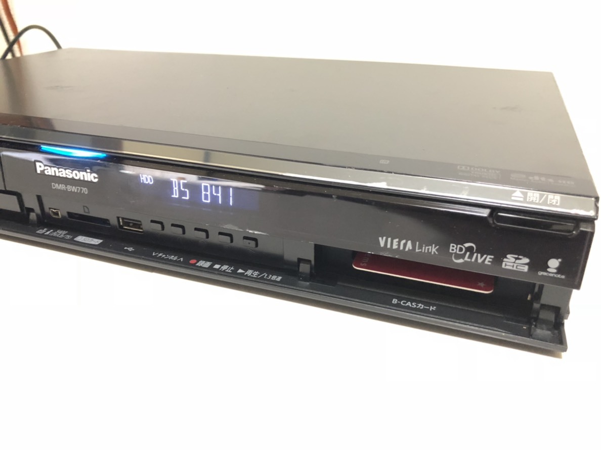 2TB-W録-Panasonic BDレコーダーDMR-BW770完動品 パナソニック DIGA