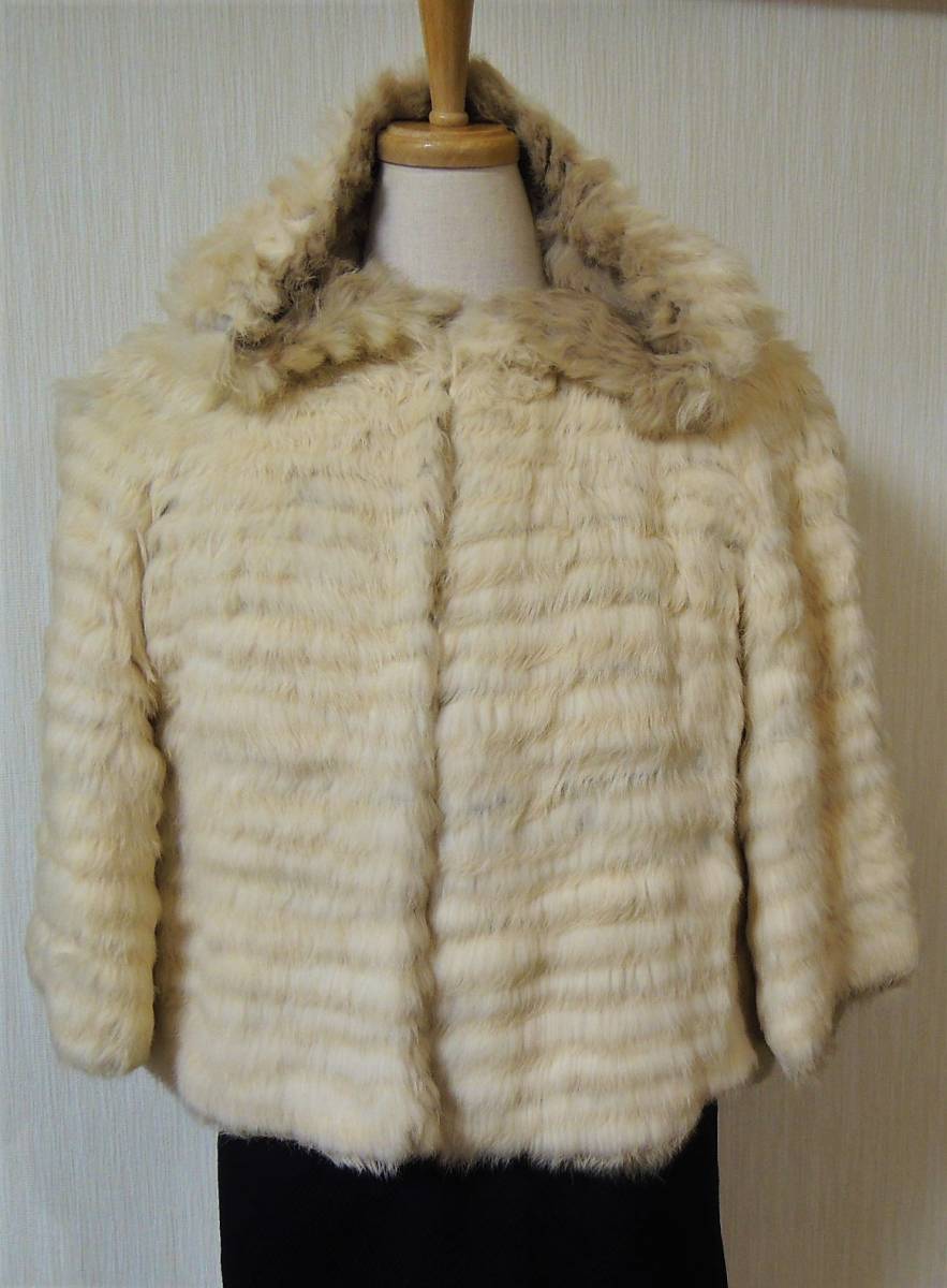 ☆ 美品 MAYU シルク＆毛皮 リバーシブルコート M ☆