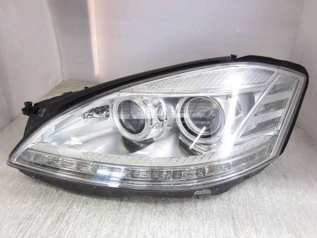 ベンツ S クラス W221 後期 純正 左 ヘッド ライト HID AFS ユニット
