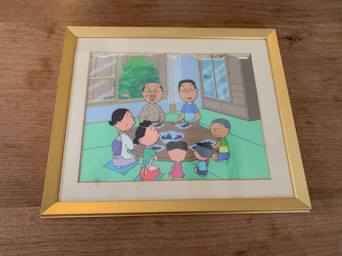 サザエさん セル画 - 額入りセル画 サザエさん展にて購入 メルカリ 額