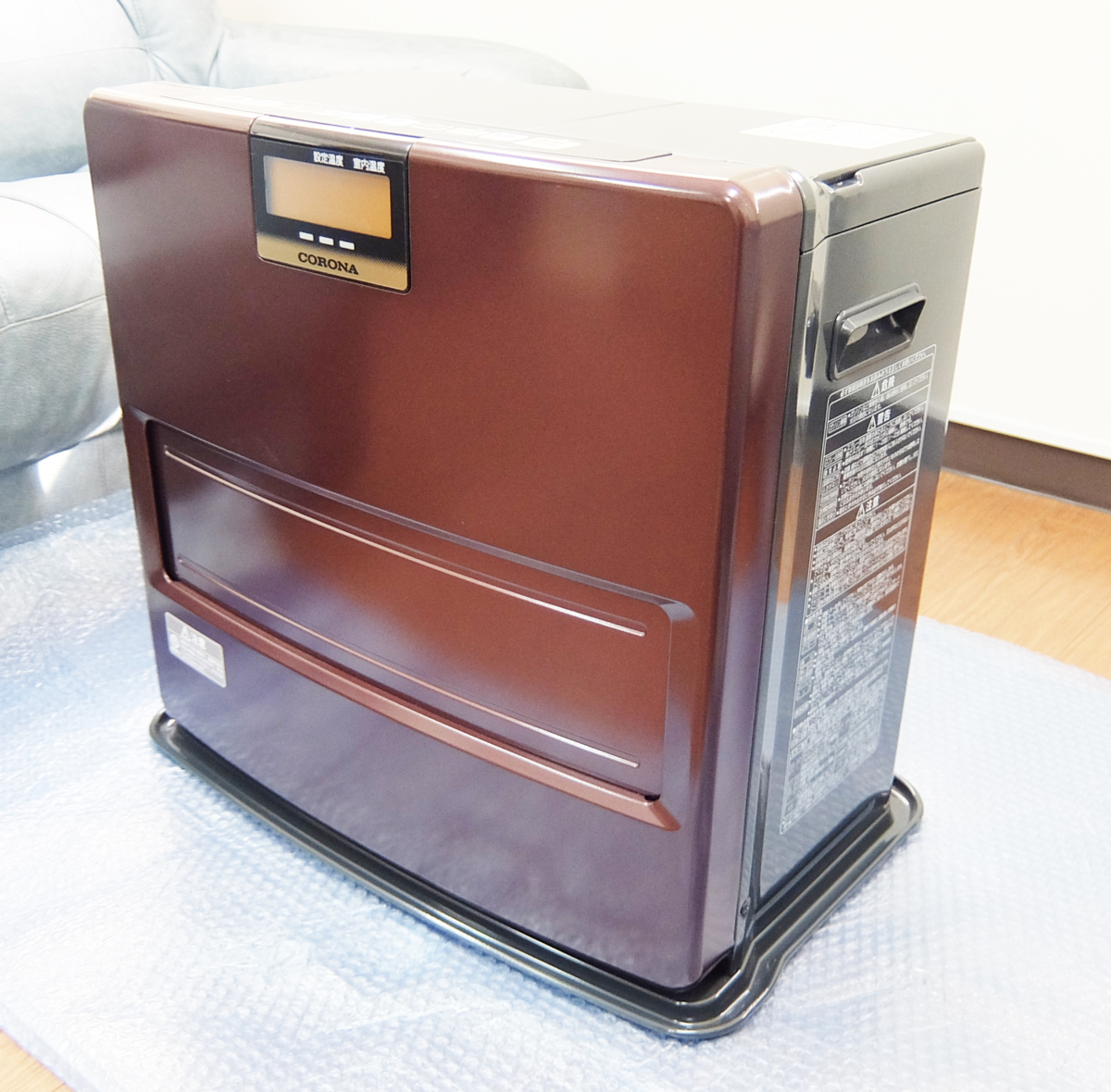 新品部品シャッター付 整備済 コロナ石油ファンヒーター 12～17畳 
