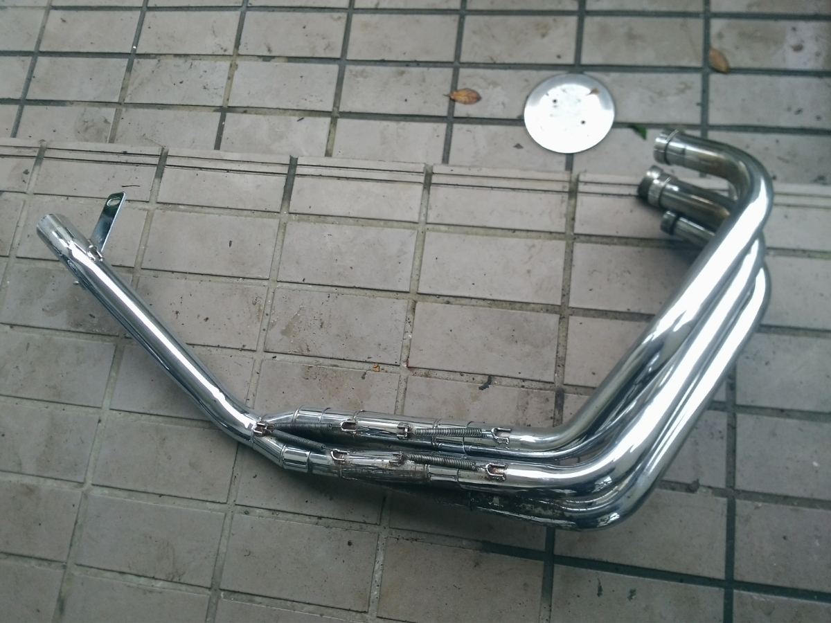 CBX400F 極 ステンレス マフラー 4-2-1 メッキ プリティー製