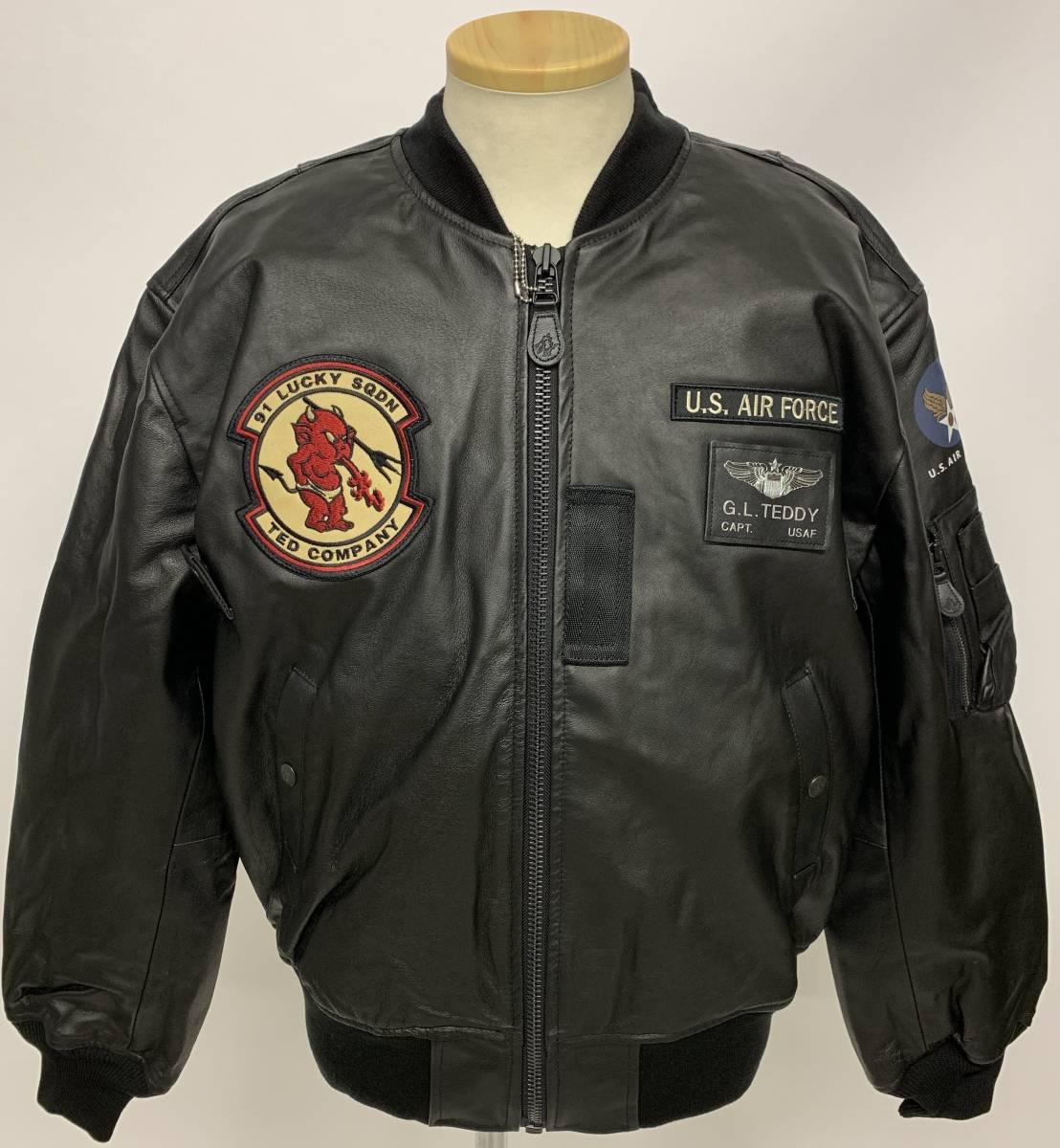 お手頃価格 テッドマン TEDMAN レザーMA-1 フライトジャケット 44 XL