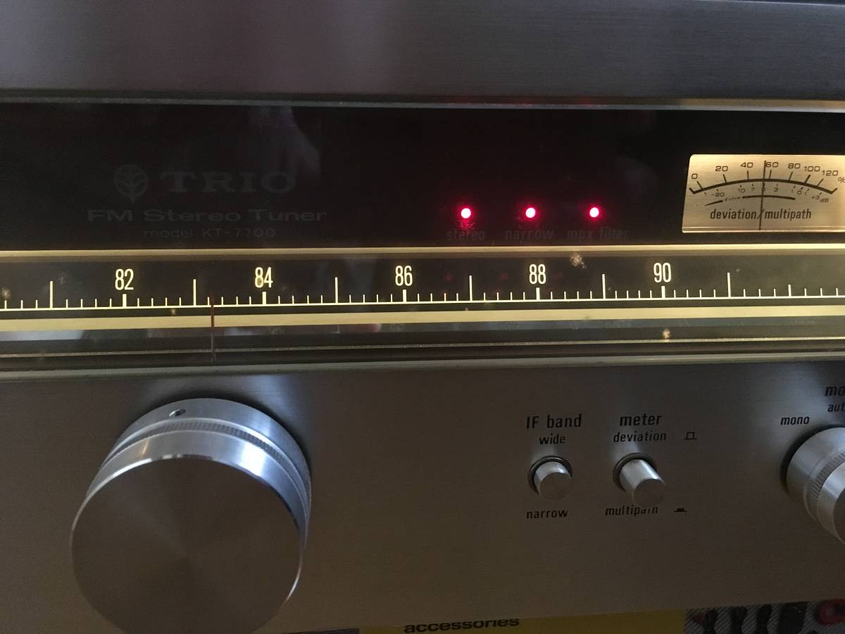 TRIO トリオ KT-7700 FM専用 貴重な7連バリコンチューナー 14）TRIO