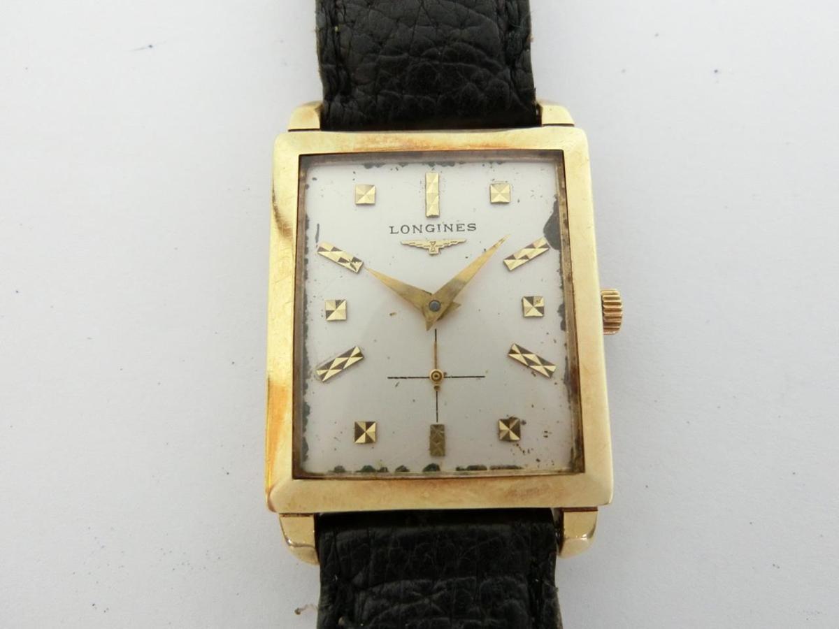 O-0640】1円 LONGINES ロンジン 手巻き 裏蓋 14K GOLD スモール