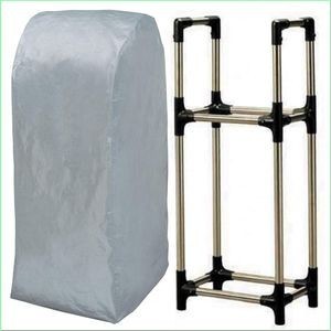 目玉品 タイヤラック アイリスオーヤマ ステンレス カバー付 KSL-450C ブラック_1